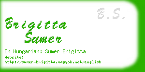 brigitta sumer business card